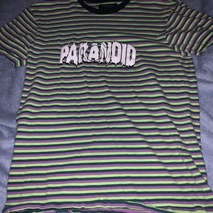 Pacsun “Paranoid” Striped Shirt